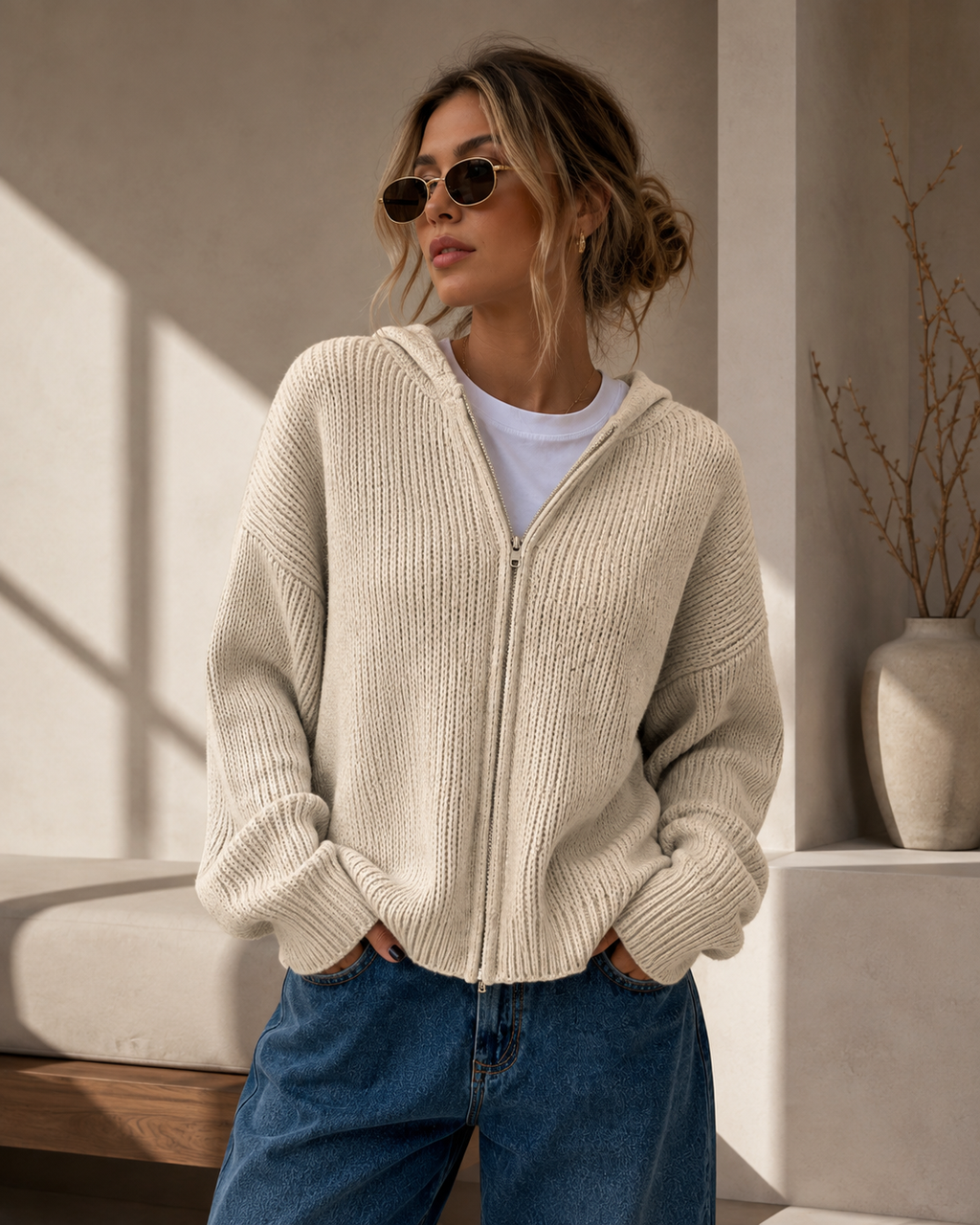 Loose Fitting Casual Cardigan